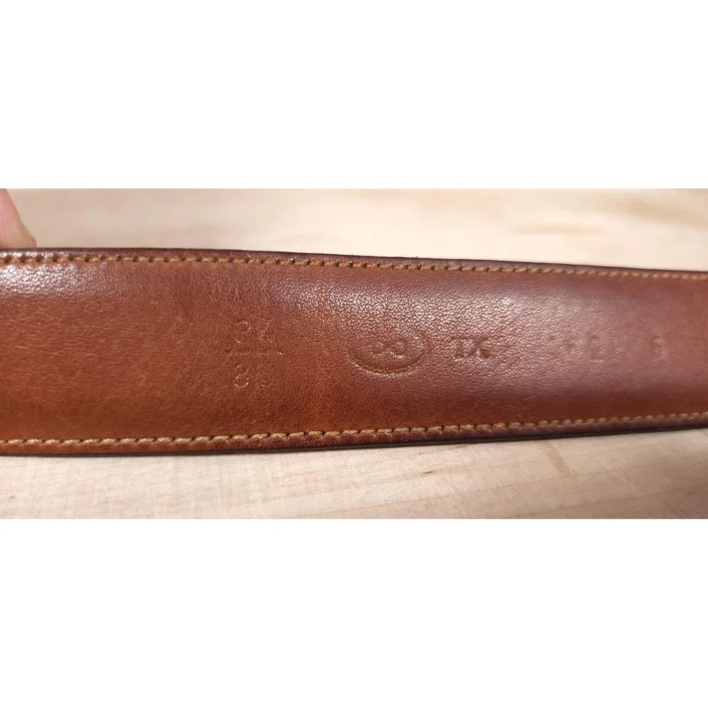 Trafalgar Bos Taurus Midwestern‎ Basic Glove Leather Black Belt 34 Handmade USA